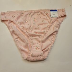 Charter Club Everyday Cotton Bikini Underwear Pink Mini Bouquets XL 2XL